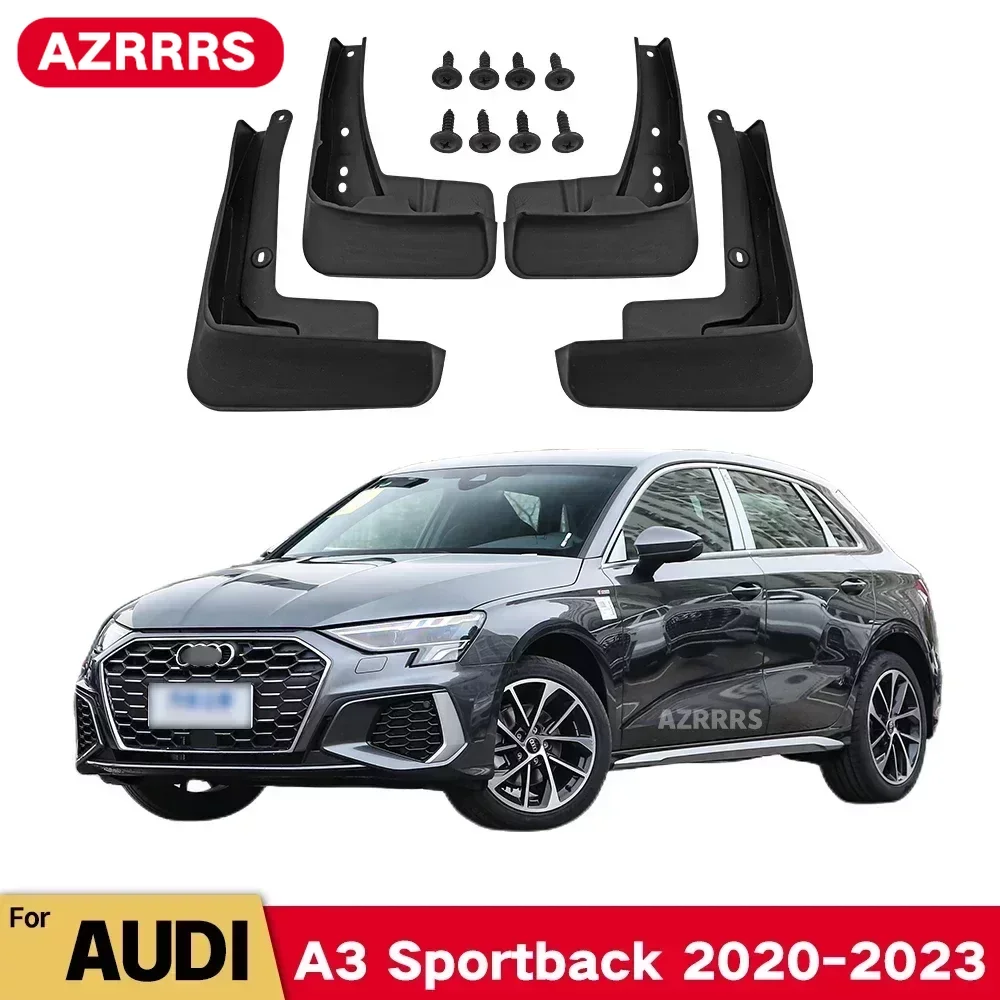 MudFlaps For AUDI A3 Sportback TFSI E G-tron 2020-2023 Mudguards Mud Flaps Splash Guards Wheels Fender Car Accessories 4Pcs