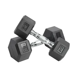 Manufacturer Fitness Free Weights Rubber 20kg Dumbel Gym Training Weight Lifting Hex Dumbbell Set