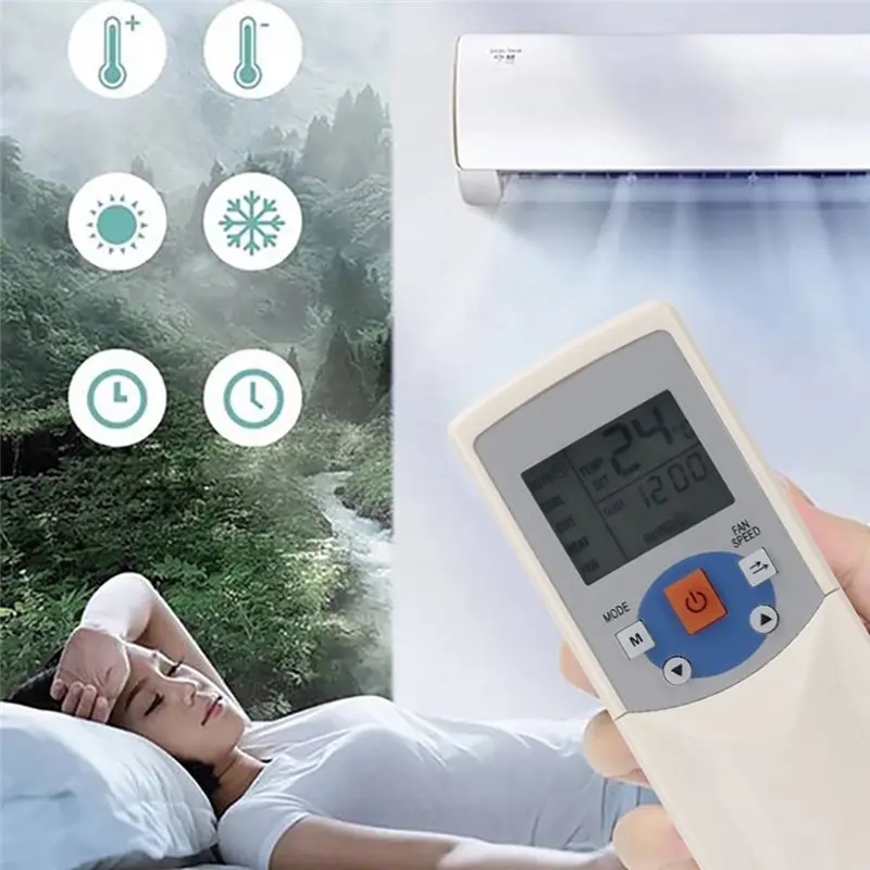 ABUO Replacement Air Conditioner Remote Control for Midea R05/BGE RM05/for BG(T)E-A - White, ABS