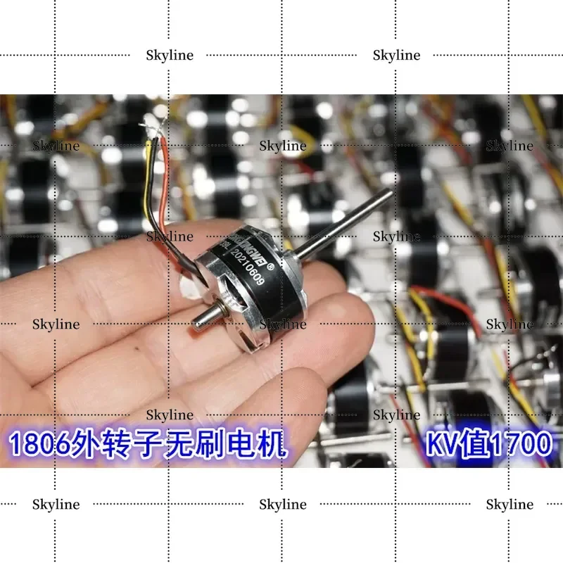 Long Shaft 1806 Outer Rotor High Speed Brushless Motor 1700KV 3S-6S For Model Aircraft Type Power Tool Brushless Motor