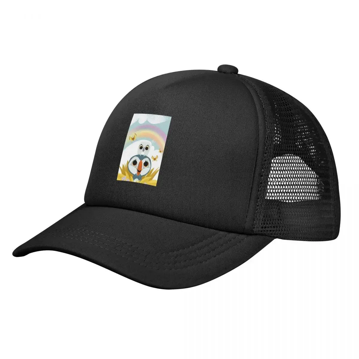 Puffin Rock And New Friends  Mesh Baseball Caps Snapback Fashion Baseball Hats Breathable Casual Casquette Outdoor Unisex