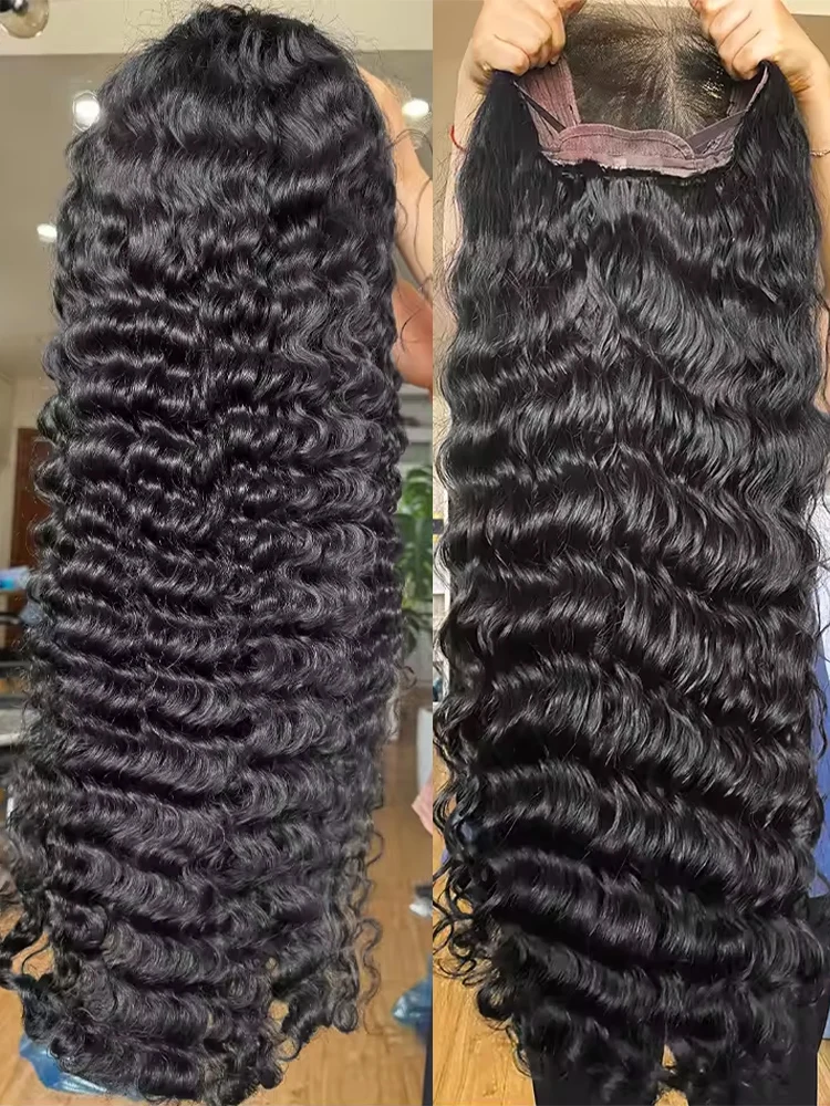 

40 46 Inch 300% Density Water Wave Curly 13x6 HD Lace Frontal Wig Human Hair 13x4 Deep Wave Lace Front Wigs For Women Brazilian