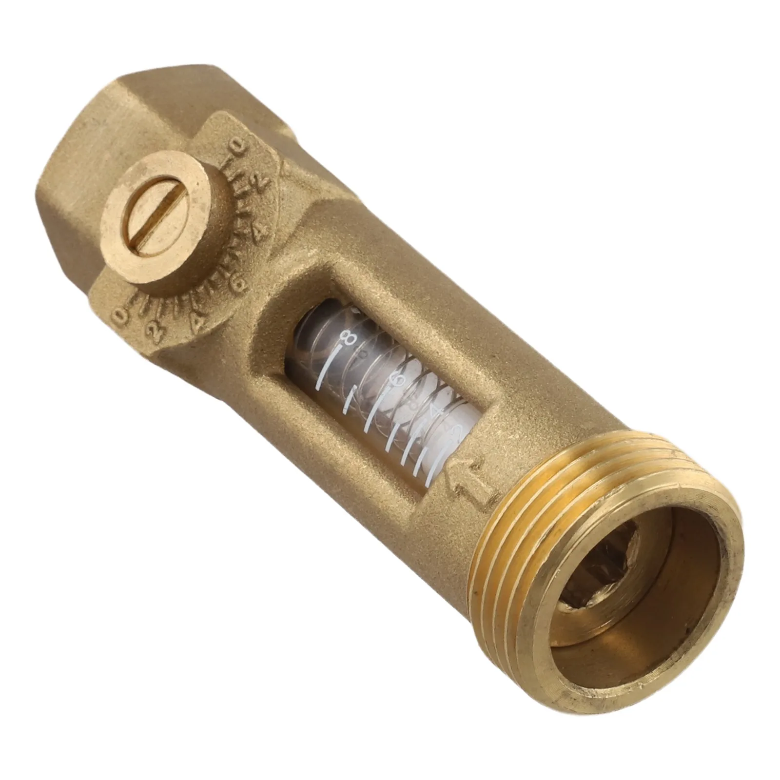 85mm Flow Adjustment Valve Automatic Pressure Relief Valve Brass Flow Meter Efficient Flow Measurement Robust Construction
