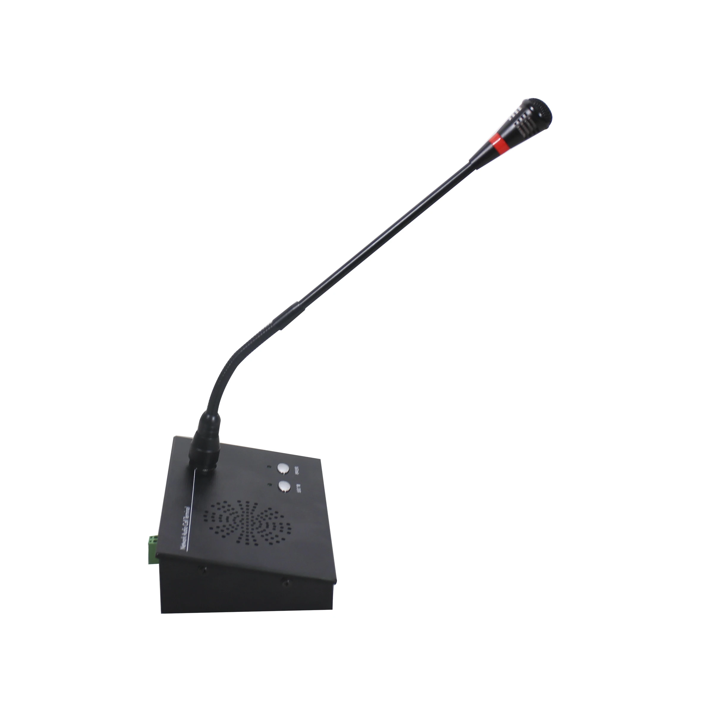 PA العامة عنوان سطح المكتب Gooseneck SIP شبكة الترحيل ميكروفون مع دعم الاتصال الداخلي غير متصل الاتصال (بدون خادم)