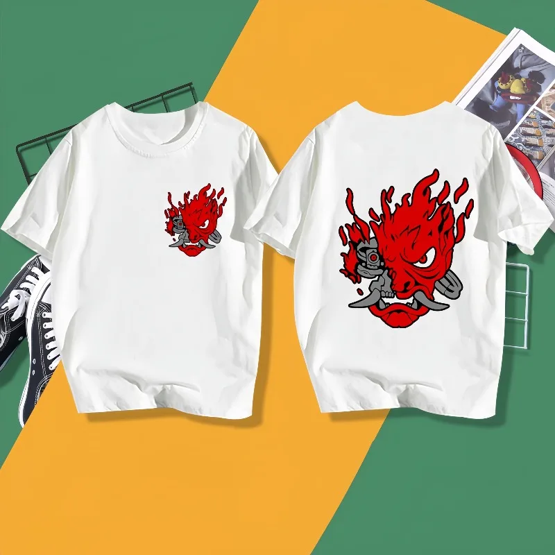 لعبة جديدة Cyberpunk 3D مطبوعة تي شيرت عارضة تنوعا تنفس التجفيف السريع زوجين أعلى العصرية #1