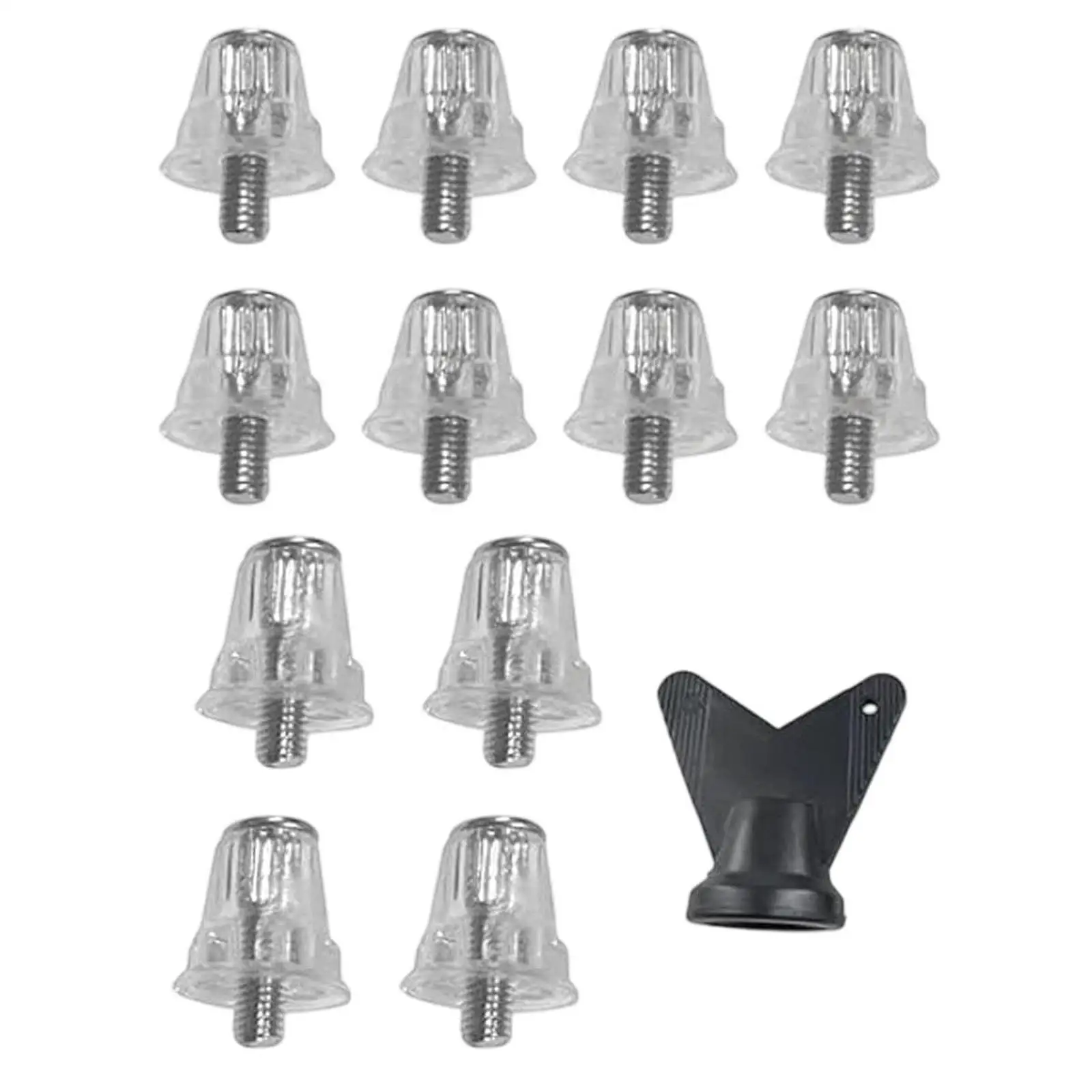 

Soccer Field Cleats Threaded Spikes Sports Shoe Replacement Kit with Wrench for Youth and Adult Football Boots