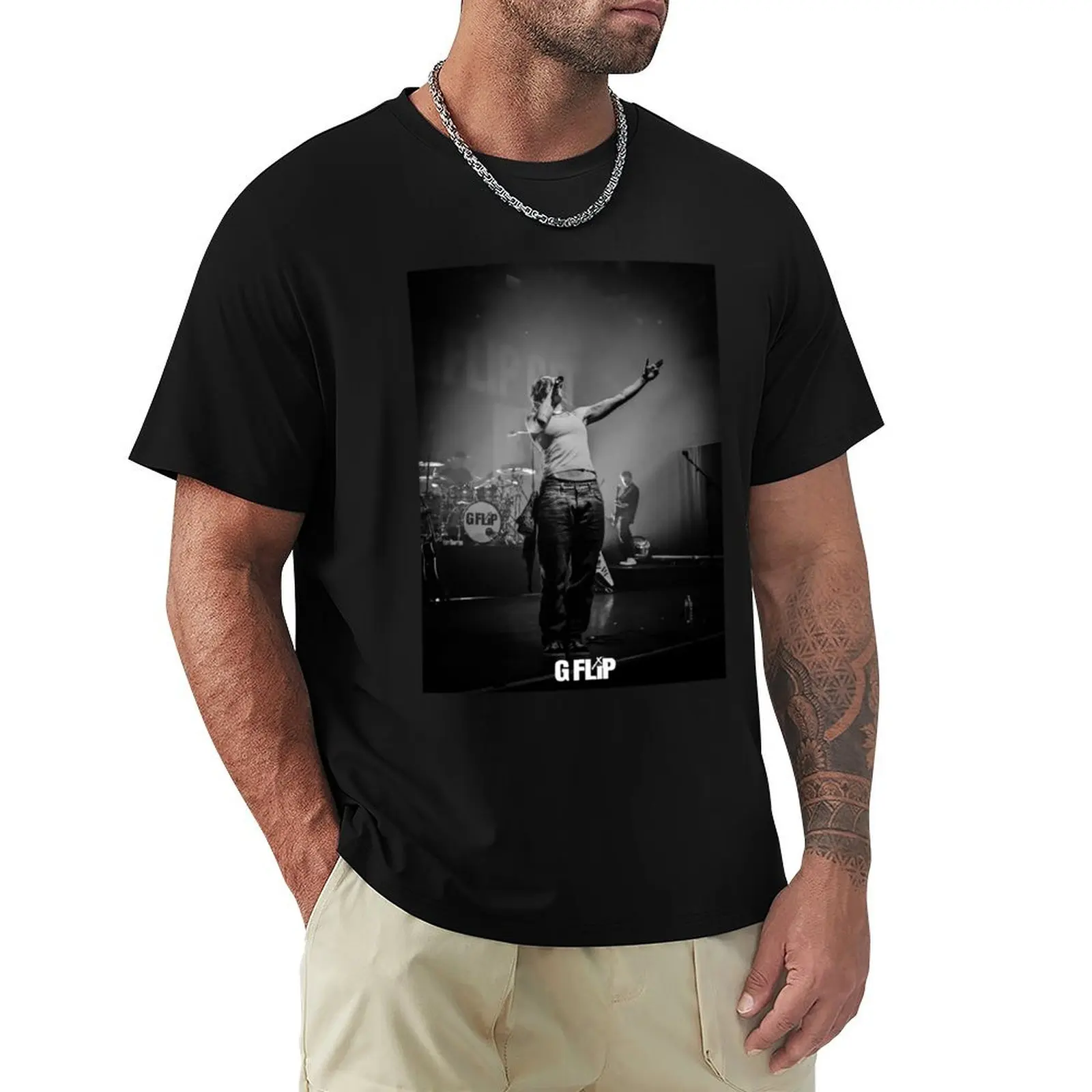 

GFLIP B+W T-Shirt Holiday All Match T-Shirt