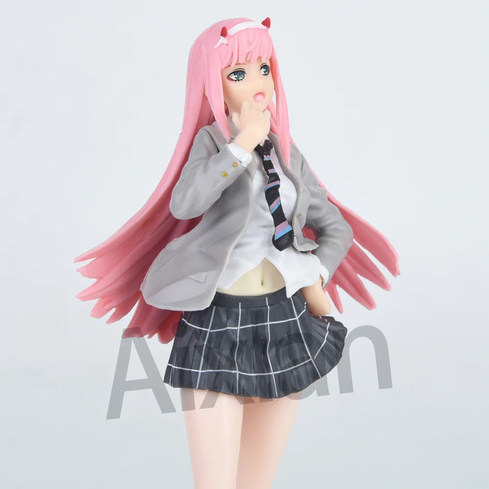 Aixlan 애니메이션 피규어 SEGA Zero Two DARLING in The FRANXX 02 대표팀 PVC 액션 피규어, 소장용 모델 장난감, 어린이 선물, 20cm