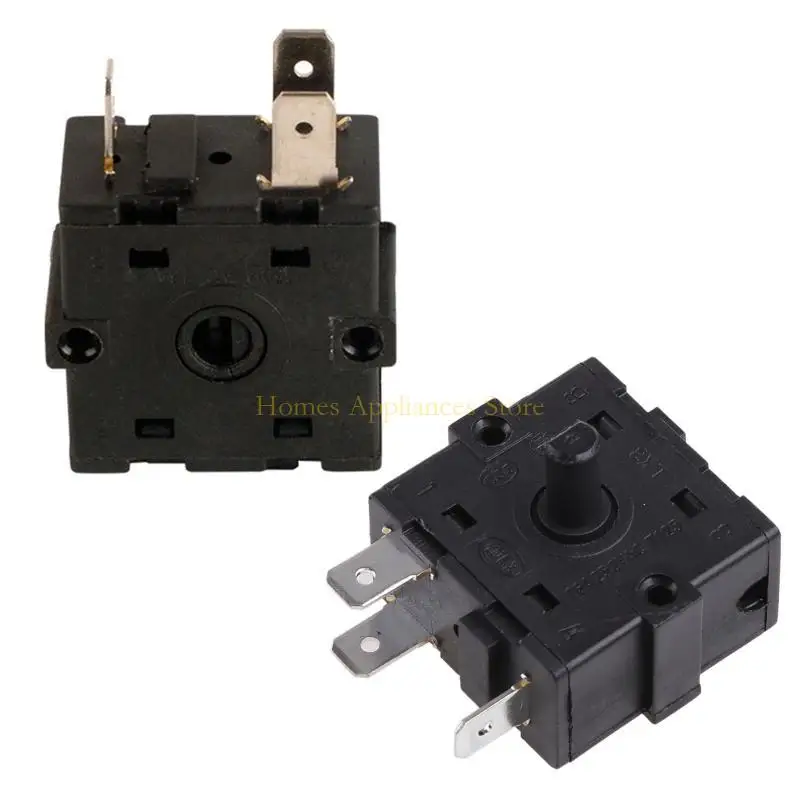 D0AB AC 250V 16A Electric Room Heater 2 Gears 3 Pin 3 Gears 5 Pin Rotary Switch Selector Heater Switch for Electric Heater