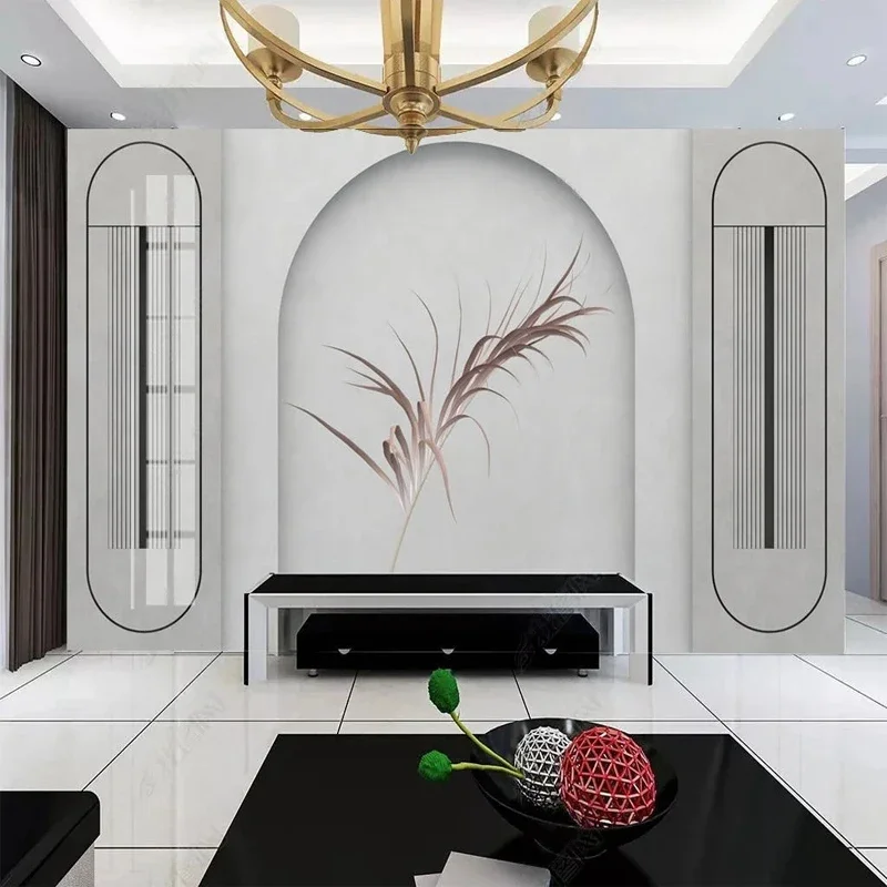 

Европейские 3D-обои на заказ, крупноформатные, с гипсовыми арками, для гостиной, фон для телевизора, современный декор для дома