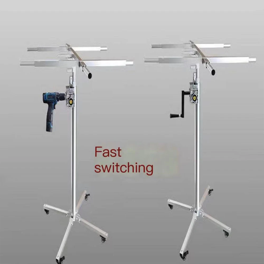 2024 Portable Mobile Ceiling Artifact Rotating Lifting Table Plate Telescopic Lifting Frame Equipment Mobile Stretching Tool