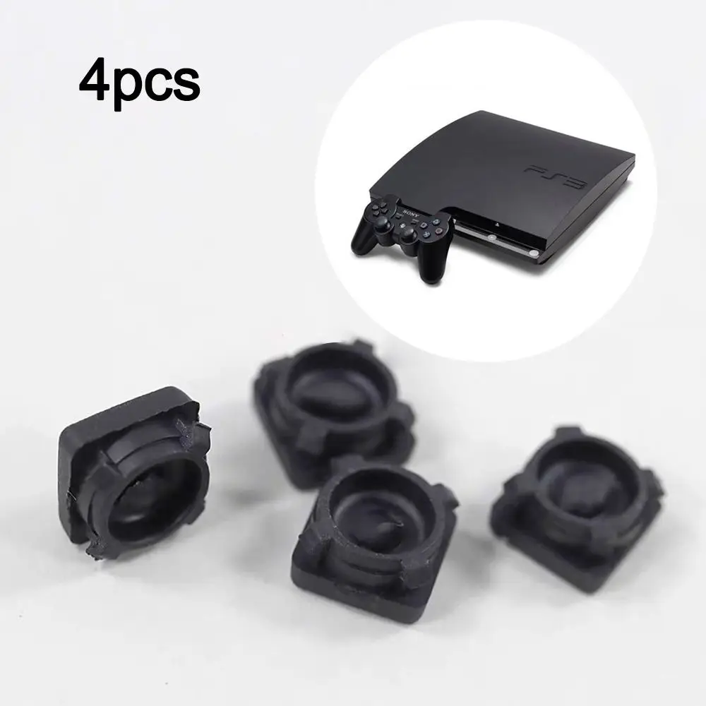 4pcs Replacement Universal Dust Plug DIY Spare Parts Screw Feet Cover Repairing Screw Cap Cover for PS3 4000