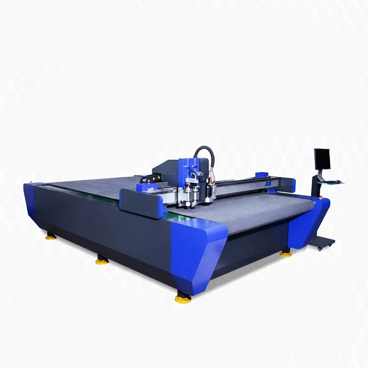 QK-A8 1625 Cuchillo vibratorio oscilante CNC de alimentación automática, máquina cortadora de cuchillas para Pu, cuero, textil, cartón