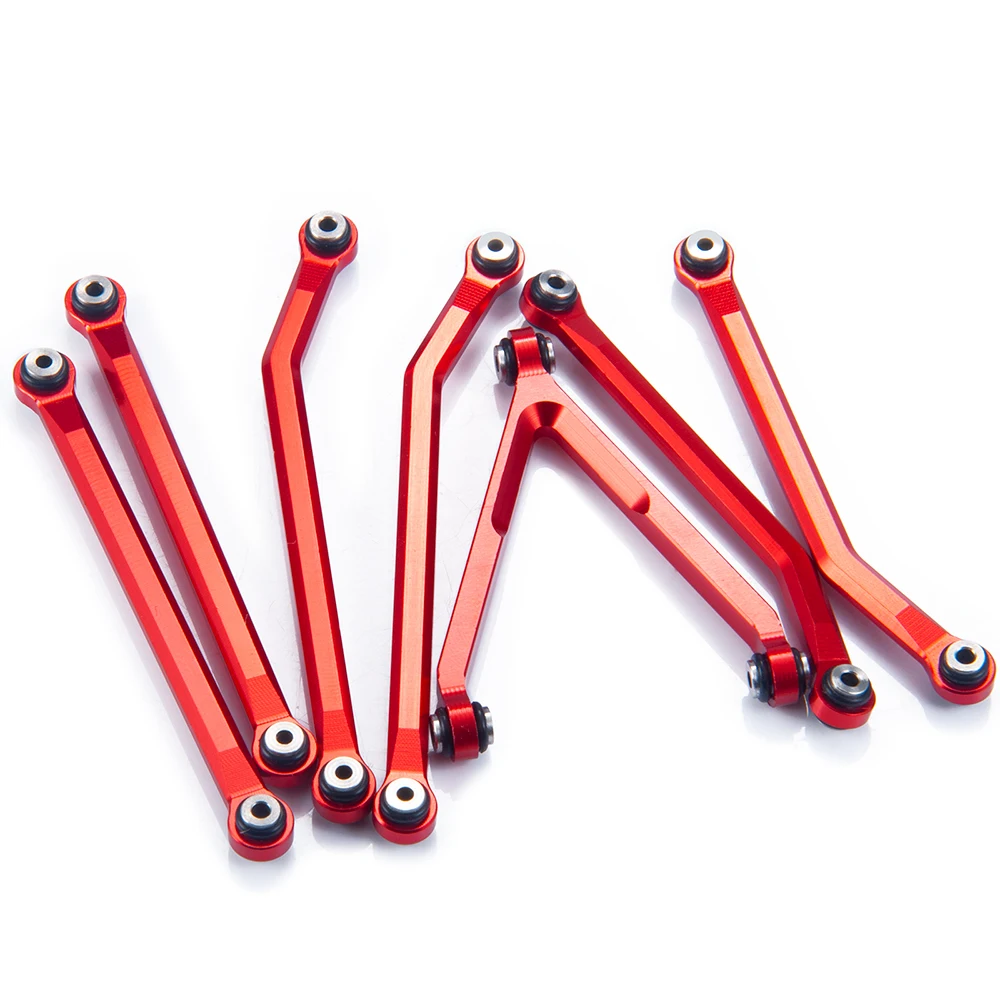MIBIDAO Metal Shortened Link Rod Linkage Set for Axial SCX24 AXI00001 Chevrolet AXI00002 Wrangler AXI00006 Bronco 1/24 RC Car