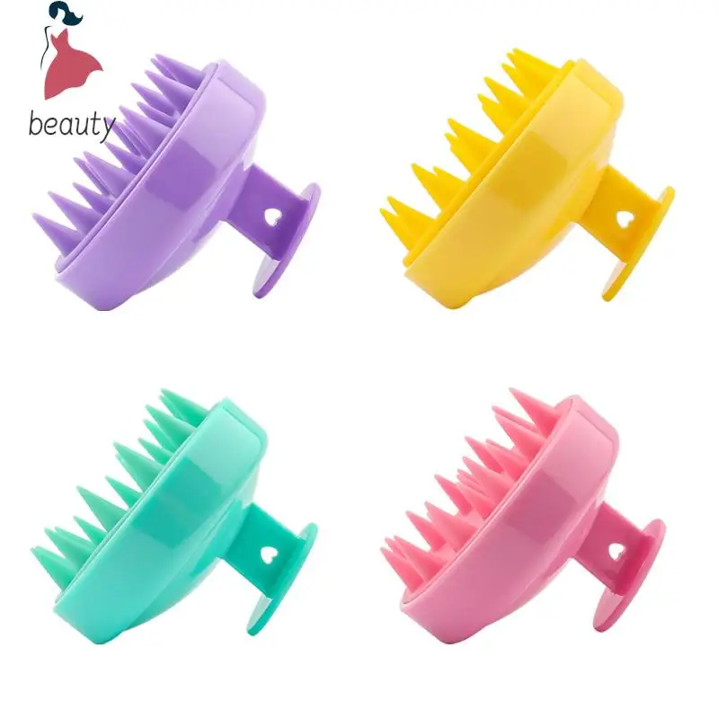 

Silicone Massage Comb Shower Brush Head Body To Wash Clean Care Anti-Dandruff Shampoo Tools Hair Root Itching Scalp Bath Spa