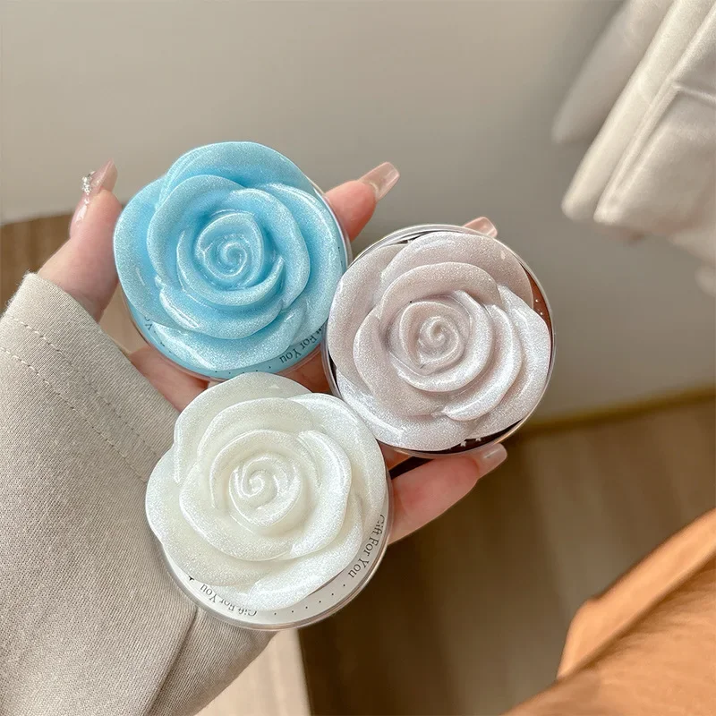 

Solid Glitter Camellia Magnetic Holder Universal Phone Stand Griptok Grip Tok Support For iPhone For Magsafe Accessories Bracket