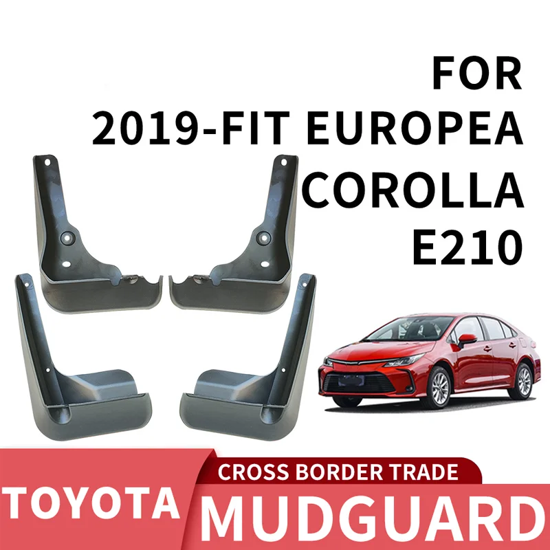 For 2019 Toyota Corolla FIT EUPORT car tire fenders front and rear soft rubber material fenders car accessories mud flaps