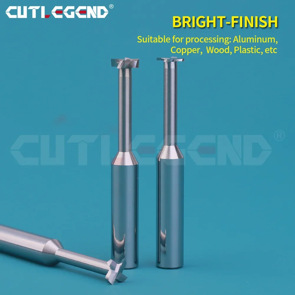 

Extend Carbide Tungsten T Slot Milling Cutter Long Neck End Mill CNC Groove Machining Tool for Metal Aluminum 3mm-20mm Diameter