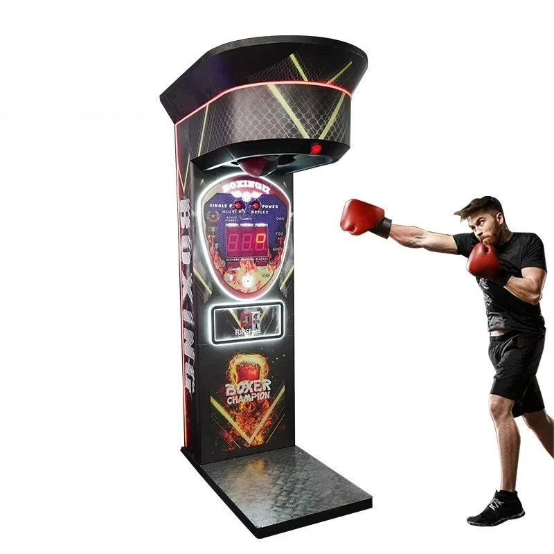 Indoor Outdoor Playground Amusement Park Equipment Custom Coin Operated Punch Boxing Machine Arcade Game Machine Customized