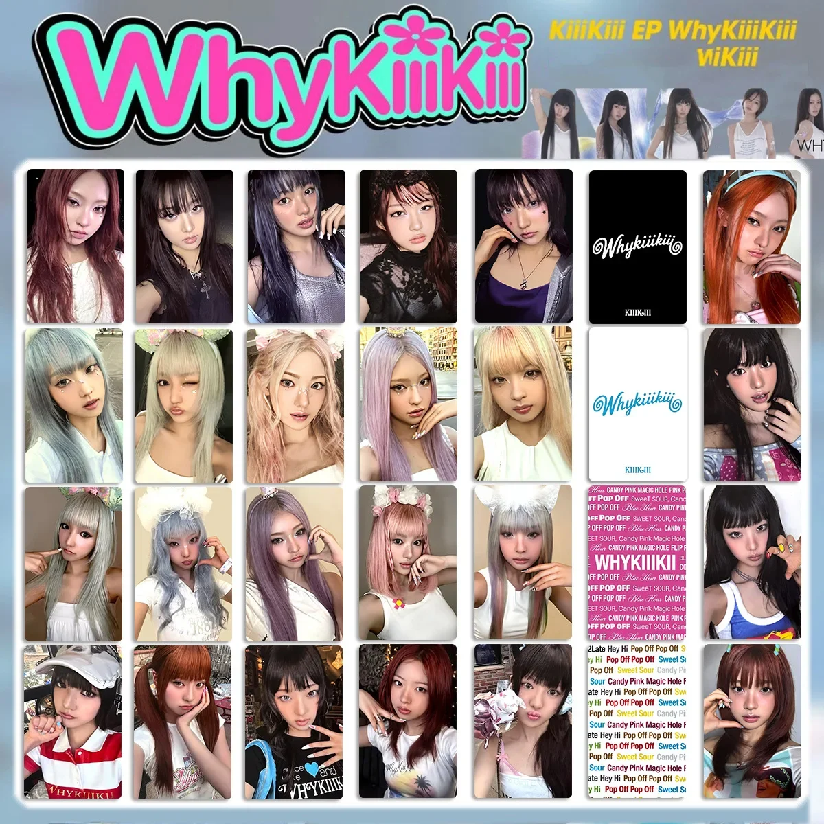5pcs/Set Idol Girl Group KIIIKIII New Mini 3 Album Why KiiiKiii Lomo Card Postcard Leesol Sui Jiyu Haum Kya Fan Gift