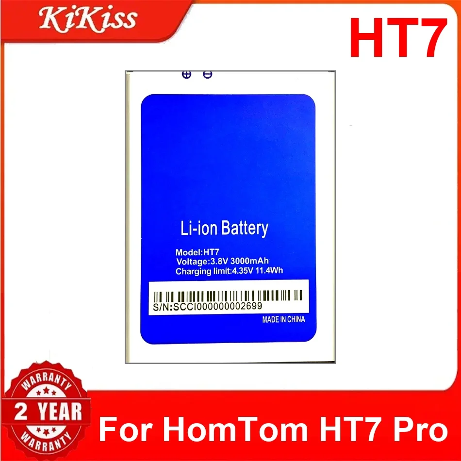 

3000Mah HT7 Battery For Homtom Pro Durable Fast-Charging Mobile Phone