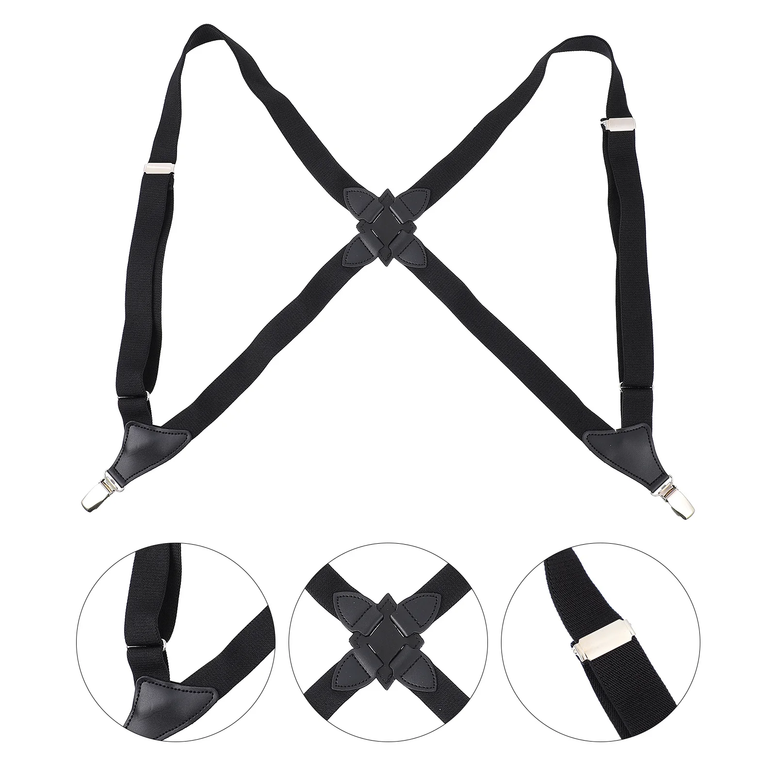 

Adjustable Elastic Suspender For Men Women Clip-On Trouser Strap Durable Clothing Accessory Comfortable Unisex Brace Perfect For