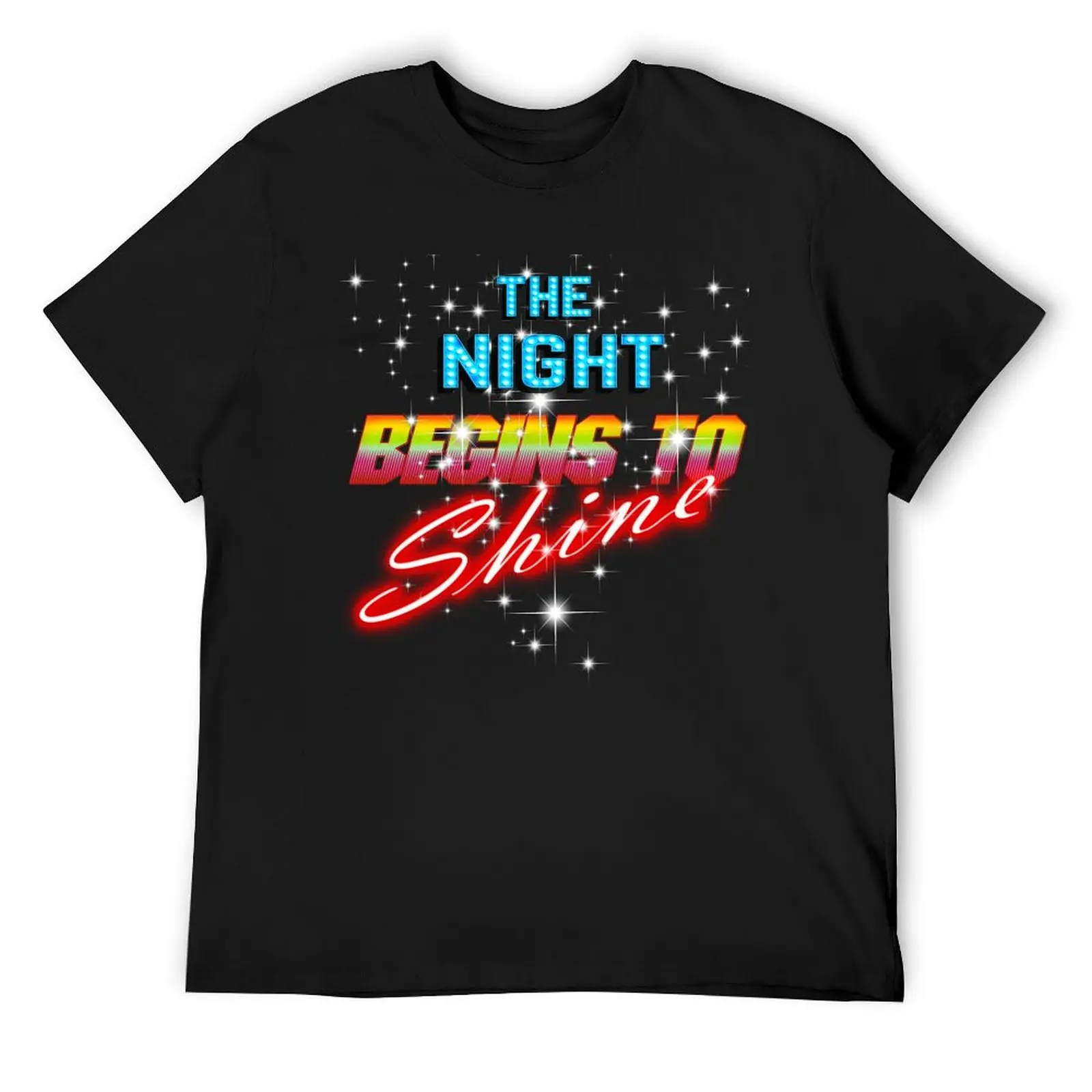 The Night Begins to Shine T-Shirt rapper graphic tees baggy shirts luxury clothes men