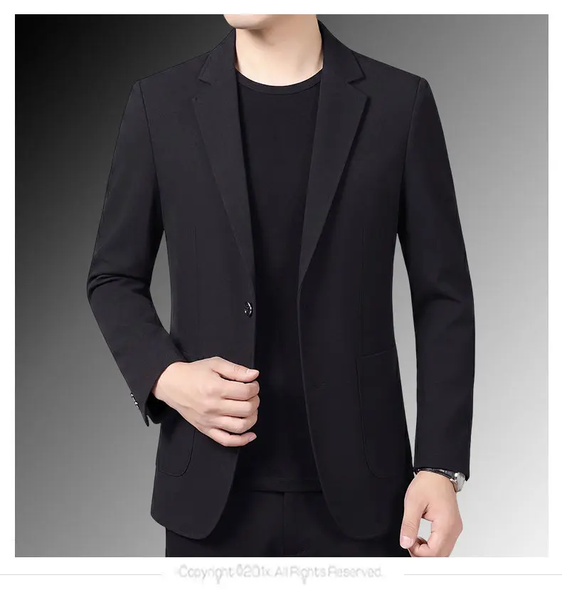 30% Leinen-Blazer - Stilvoller Business-Anzug für Herren im Britischen Gentleman-Stil, Trendiger Atmungsaktiver und Vielseitiger Casual-Blazer – Detail 10