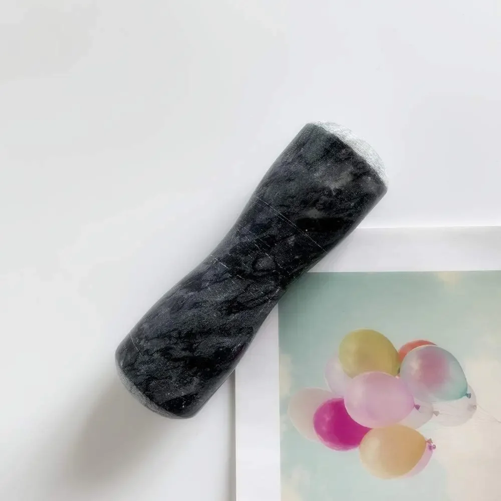 Natural Marble Pestle Replacement Stick with Both Ends Grindable Rod, 14.5CM