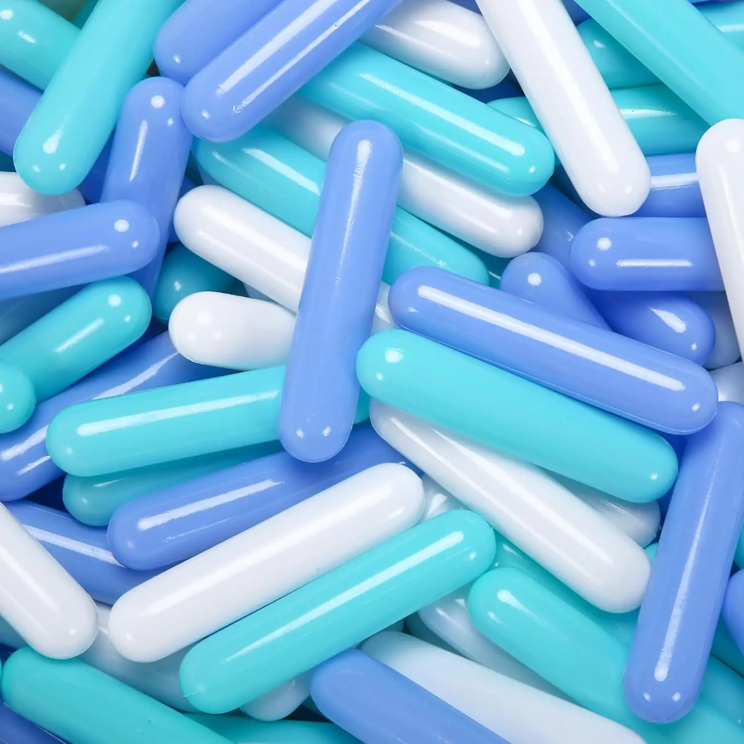 Ball Pit Balls for Toddlers - Pack of 50 Ball Pit Balls 5.12inches Long Shapes Crush Proof Plastic Balls for Toddlers Ball Pits