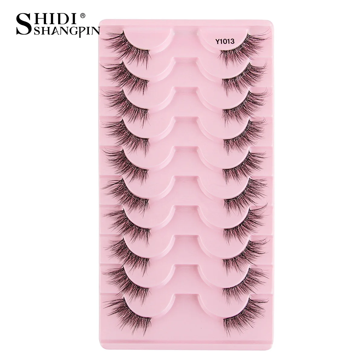 Neue Halbe Wimpern Falsche Wimpern 5/10 Paar 3D Nerz-Wimpern Natürliche Wimpernverlängerung Katzenaugen-Wimpern Make-up Faux Cils Fox Lash – Detail 25