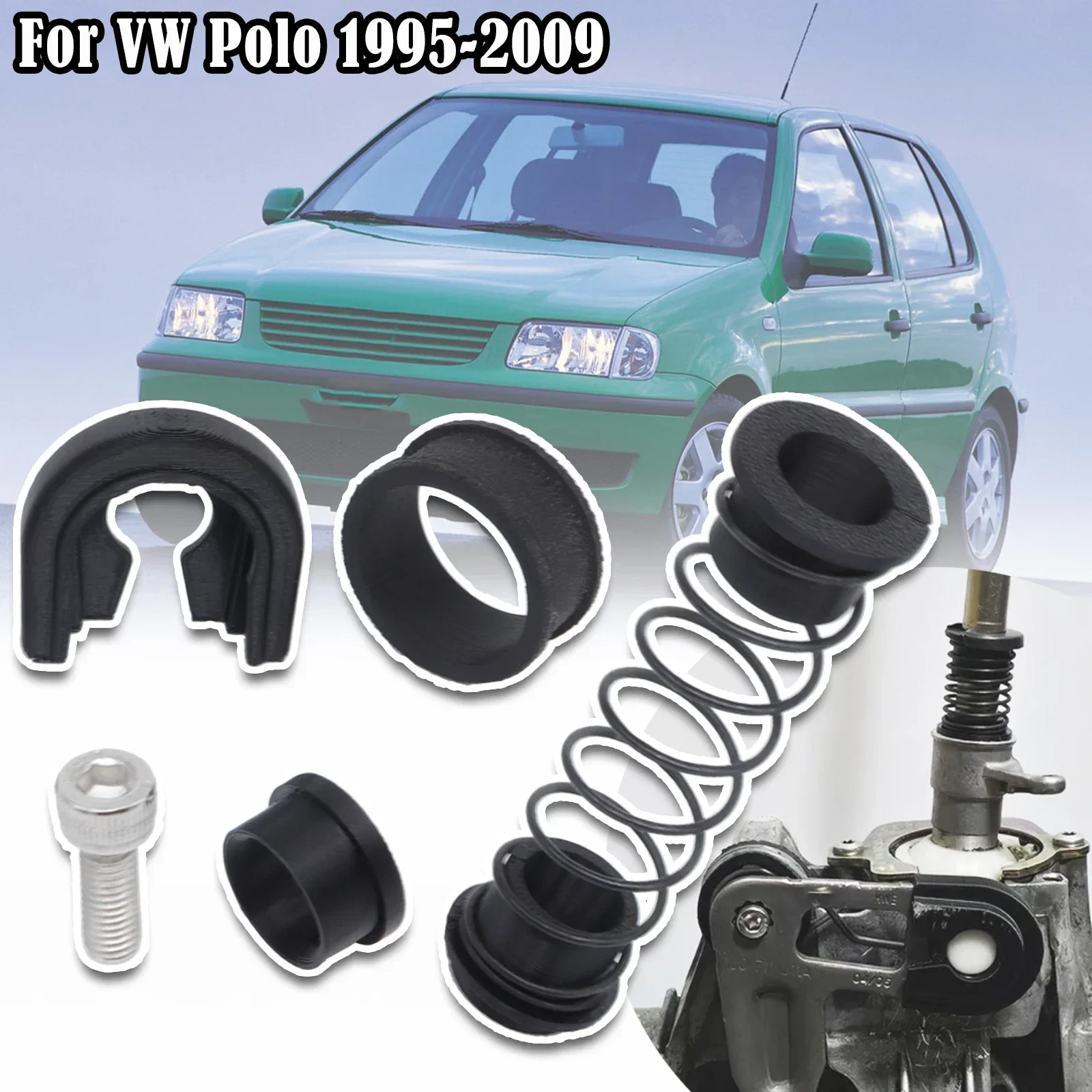 

For VW Polo 1995 1996 - 2009 Gearbox Repair Kit MT Trans Shifter First Gear Getter Reverse Lever Change Selector Linkage Bushes