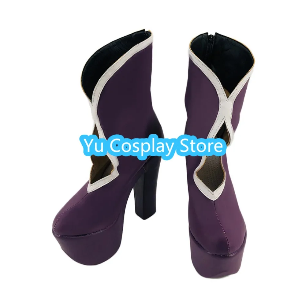 Yu Cosplay Store Honor Of Kings Luna Purple light Cosplay Shoes Anime Cosplay Shoes Boots Halloween Costumes Props