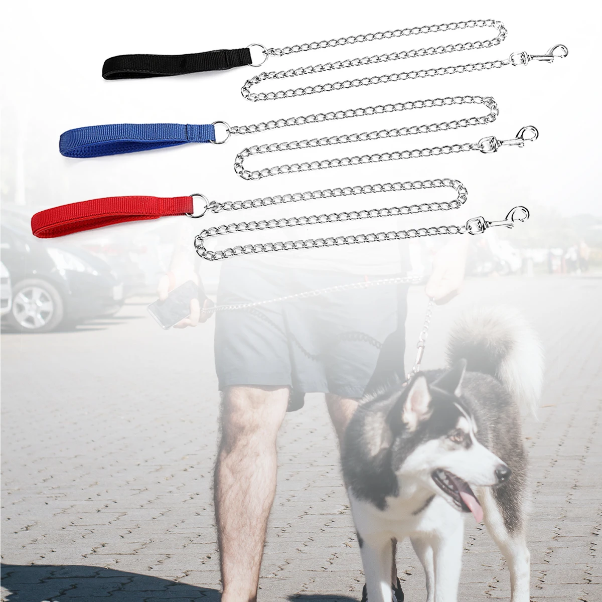 

1 Pcs 120cm Metal Wear Resistant P For Small Medium Dog Chain Leads Iron Chain Pet Dog Anti-Bite Metal Pet Dog Chain Supplies