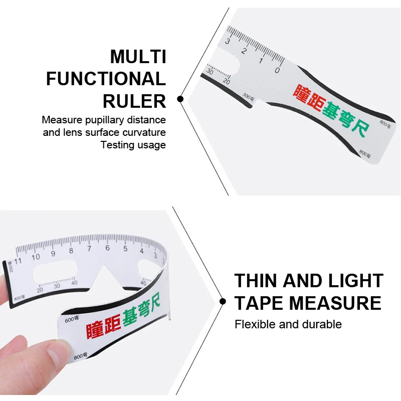 2 stks Maatregel Optische Vernier PD Liniaal Leerling Afstandsmeter Oog Oogheelkundige Tool Multifunctionele Maatregel