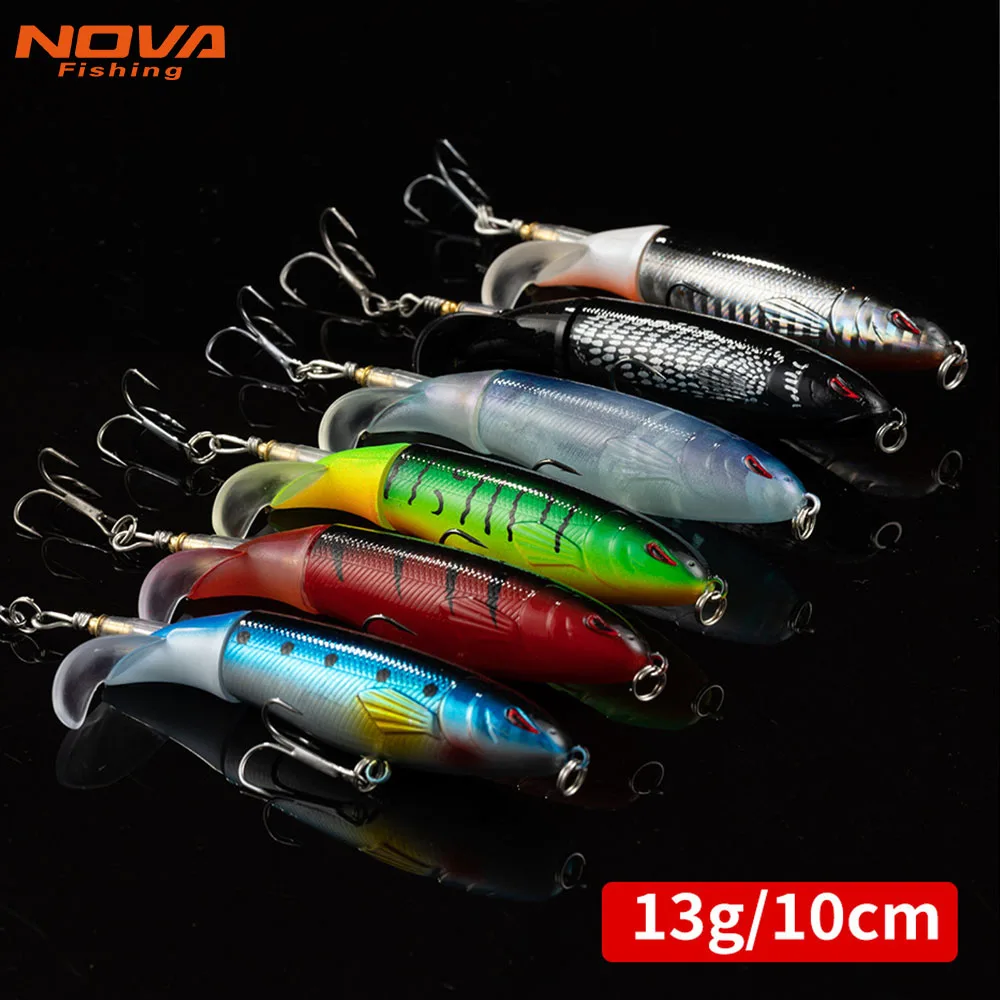 

13G Surface Tether Propeller Tractor Bait ABS Floating Pencil VIB Impact Resistant Corrosion Resistant Plastic Lure Fishing Bait