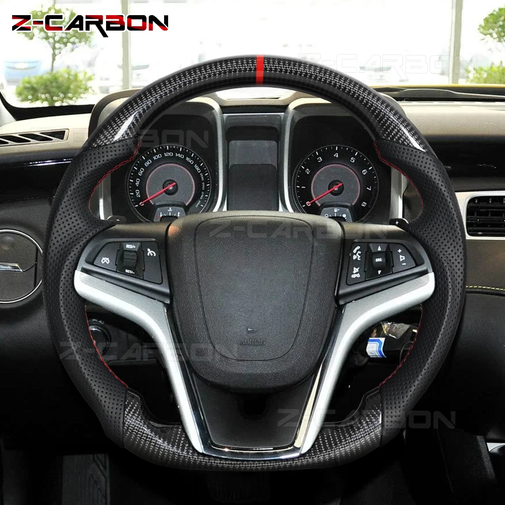 

Fit For Chevrolet Steering Wheel Corvette Camaro 2012-2015 Customized Carbon Fiber Racing Steering Wheel Customized Accessories