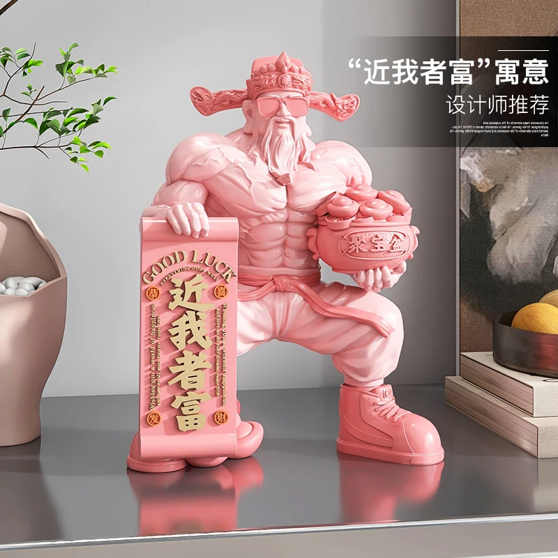 

Muscle God of Wealth Desktop Ornament Store Front Desk Jucai Ornament Living Room Home Office Opening Gift decor