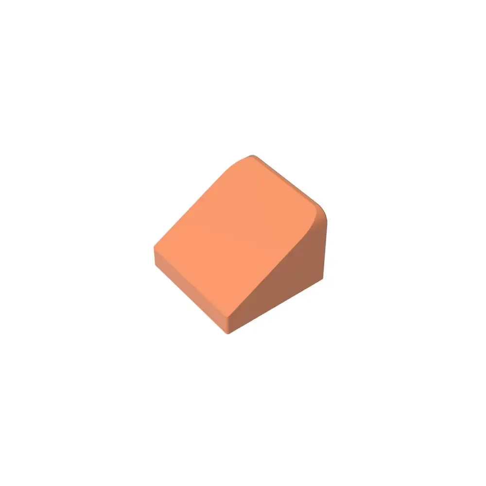 Gobricks 1 szt. Skośny klocek MOC 1 x 1 x 2/3 30 Klocków Kompatybilny z 50746 54200 18862 Modelowe Klocki Konstrukcyjne Prezent dla Dziecka Zabawka Edukacyjna