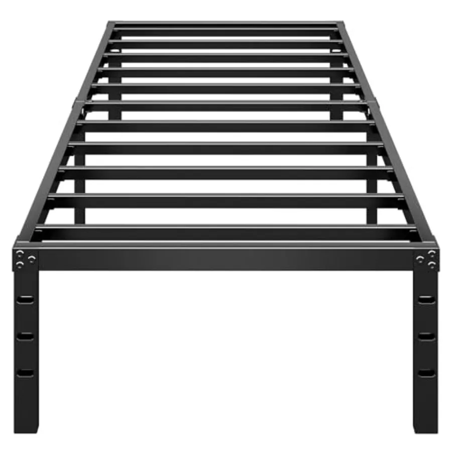 

Metal Platform Bed Frame TallNo Box Spring Needed Size Bed with Heavy Duty Strong Support Slats Easy to Assemble Black