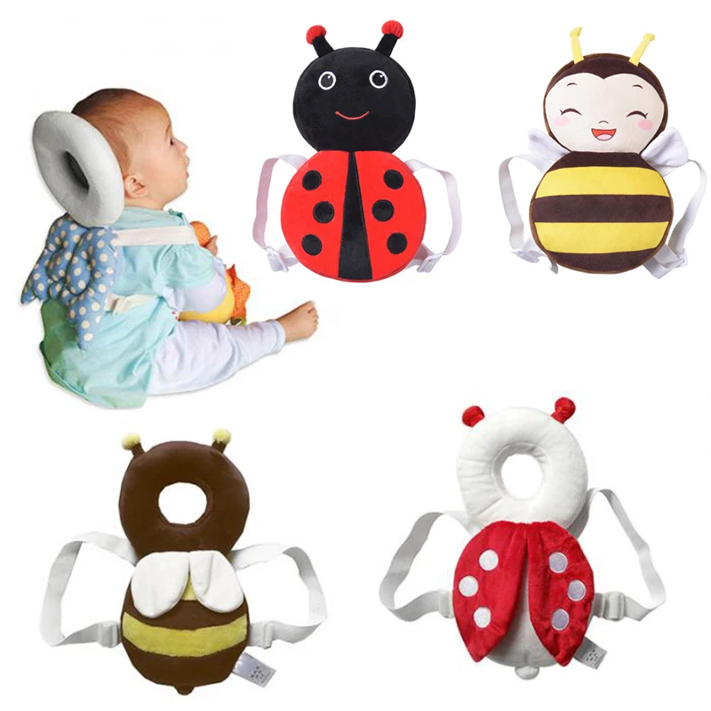 New Brand Cute Baby Infant Toddler Newborn Head Back Protector Safety Pad Harness Headgear Cartoon Baby Head Protection Pad