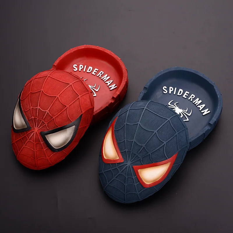 New 2026 Spider-Man Creative Ashtray Heat Resistant Easy To Clean Household Decor Desktop Ornament Fashion Novelty Gift For