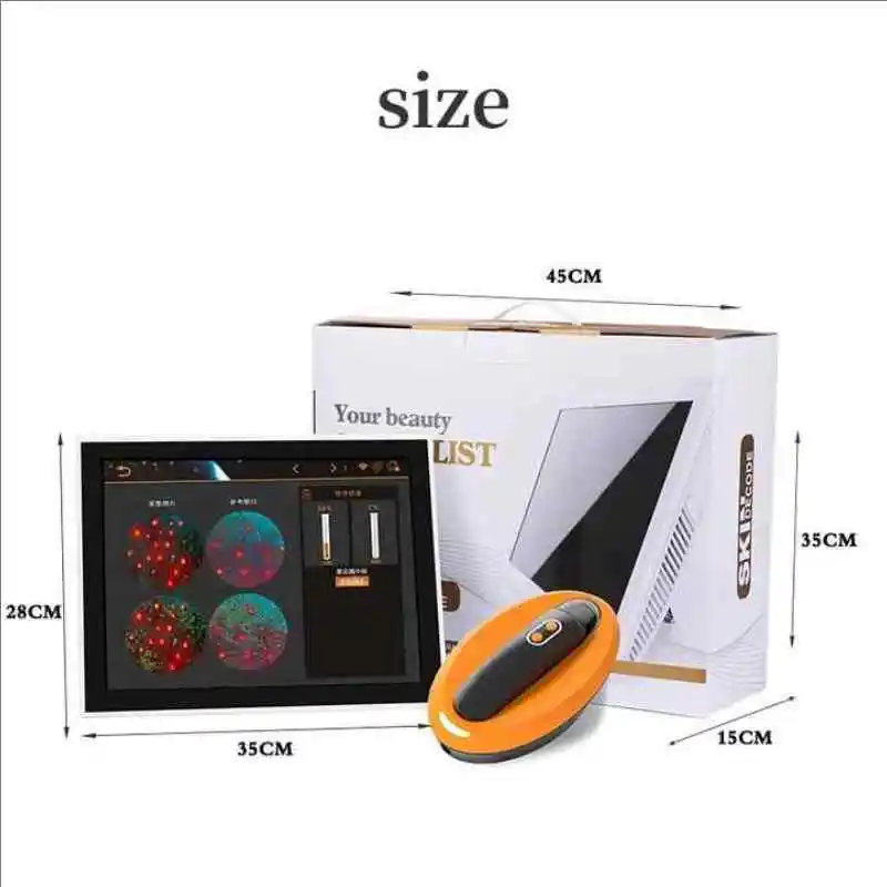 Acne Analysis Pigmentation Analysis Skin Analysis Machine Facial Skin Analyzer 3D Topography Technology 18 Inch Screen for Home