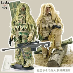 NB07 NB08 1/6 Male Soldier12-inch Action Figures Multi-Piece Plastic Collectible Sniper with Barrett Military Model