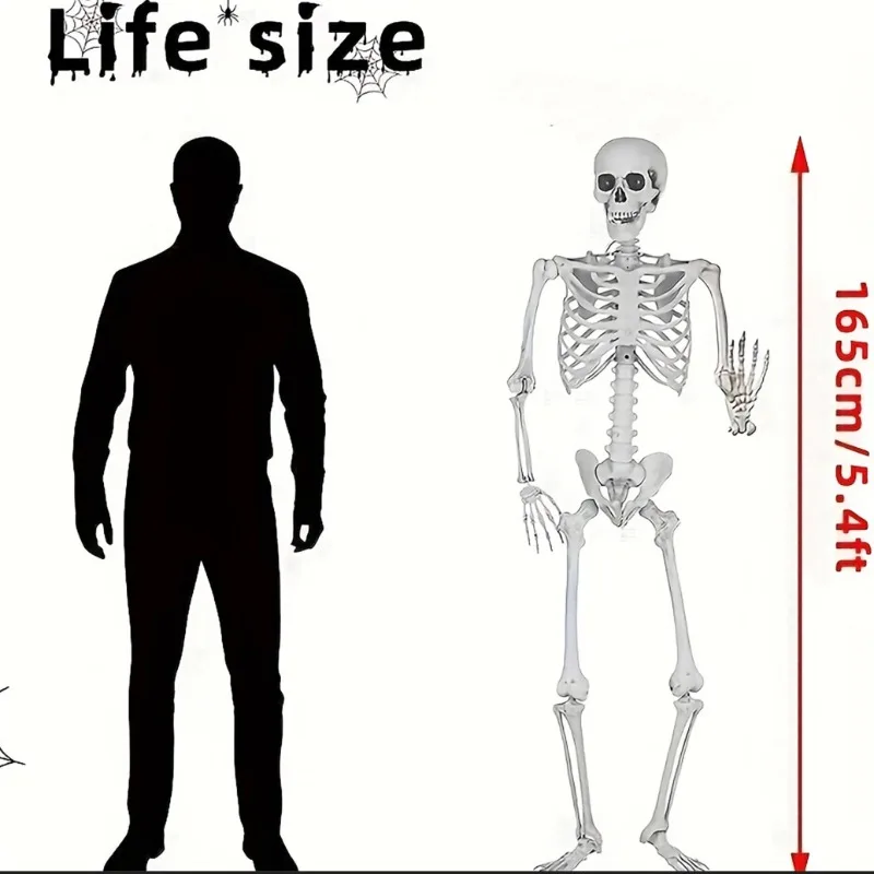 

1pc Halloween Decoration Fake Skeleton Sculpture For Halloween Decor, Home Decor, Garden Decor, Haunted House