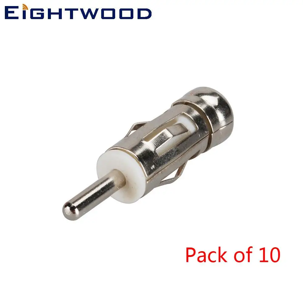 

Eightwood Car Radio Stereo Lotus Elise ISO Jack to DIN 41585 Plug Antenna Replacement Adapter for Blaupunkt AM/FM Tuner 10PCS