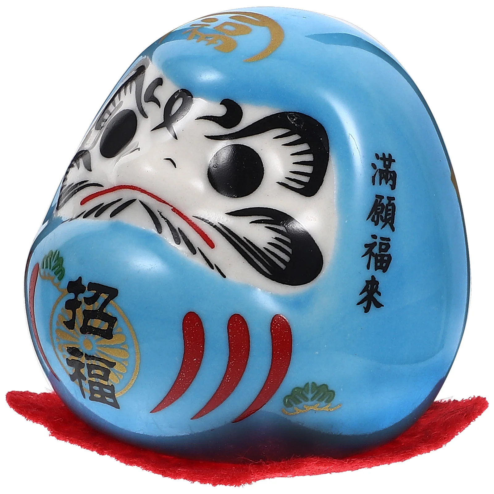 Daruma Figurine Decor Ceramic Japanese Daruma Japanese Darma Statue Wealth Darma Figurine