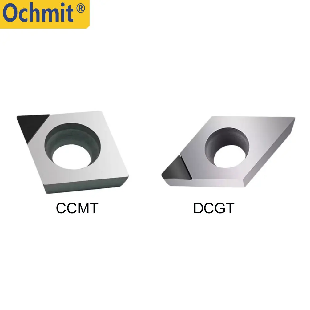 Ochmit insertos PCD CBN, CCGT, DCGT, SCGT, VBGT, VCGT, TCGT, Corte CNC, torneado de perforación, inserto de torneado, 2 piezas