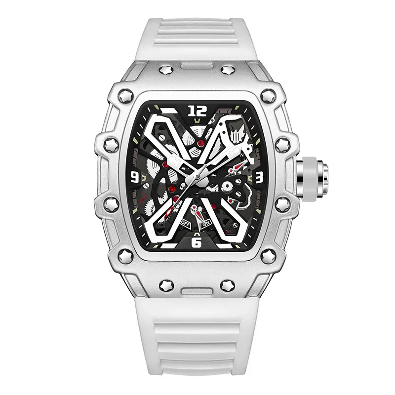 Men Vintage Barrel Quartz Watch With Clear Pointer Dial Simple Classic Layout Nice Daily Matching For Daily Use