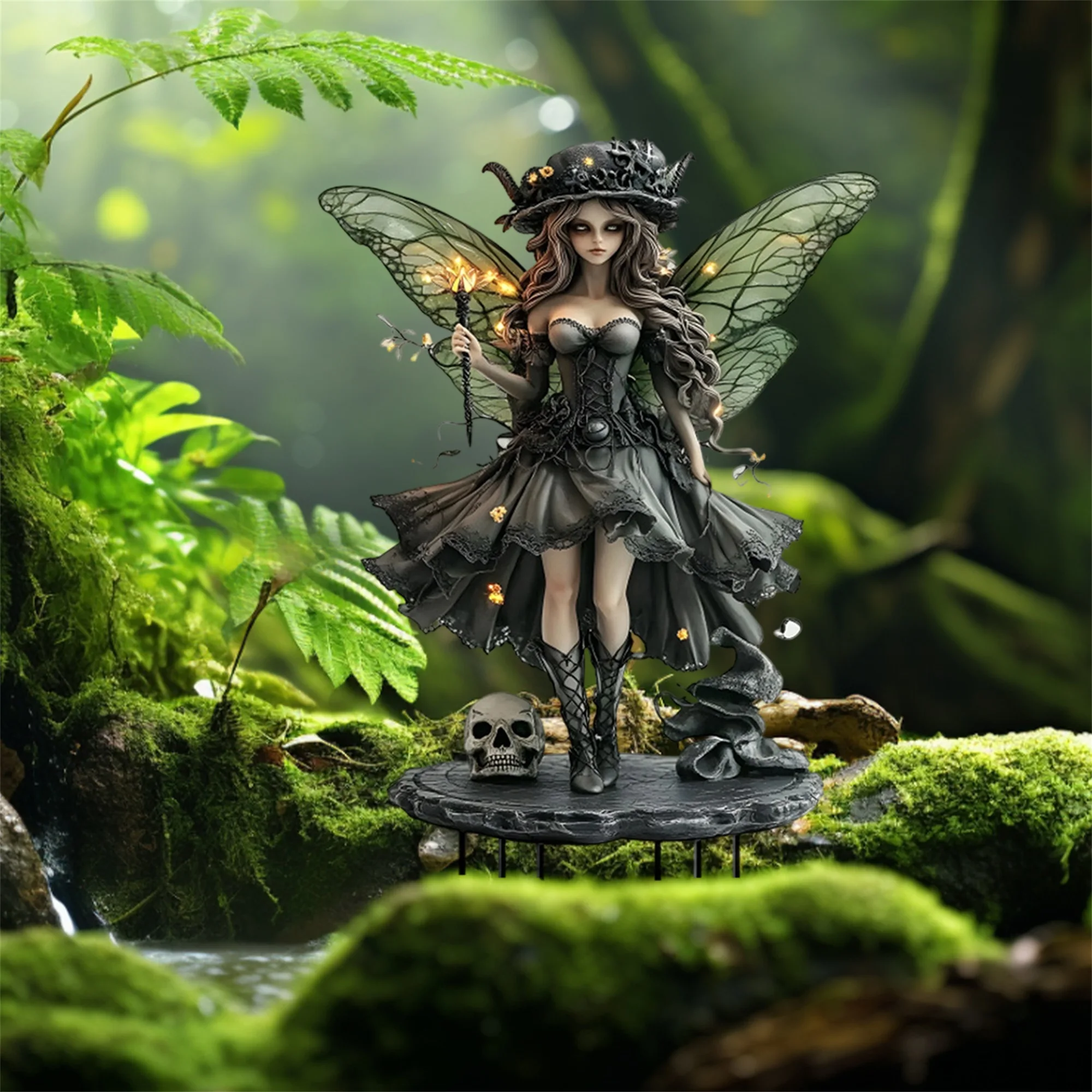 

Spooky Halloween Acrylic Yard Signs Set with Ghosts Pumpkins Black Cats Outdoor Garden Stakes for Haunted House Decorations